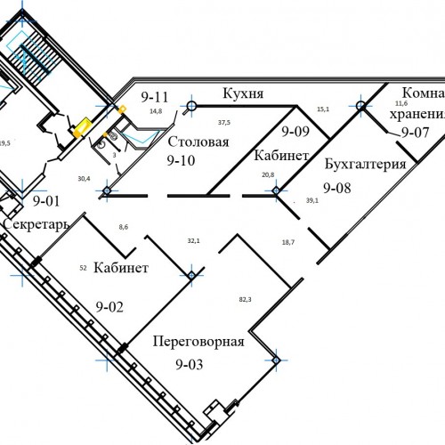 Офисное помещение 385м²